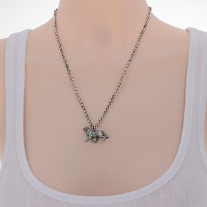 Sterling Silver Golden Retriever Dog Pendant Charm